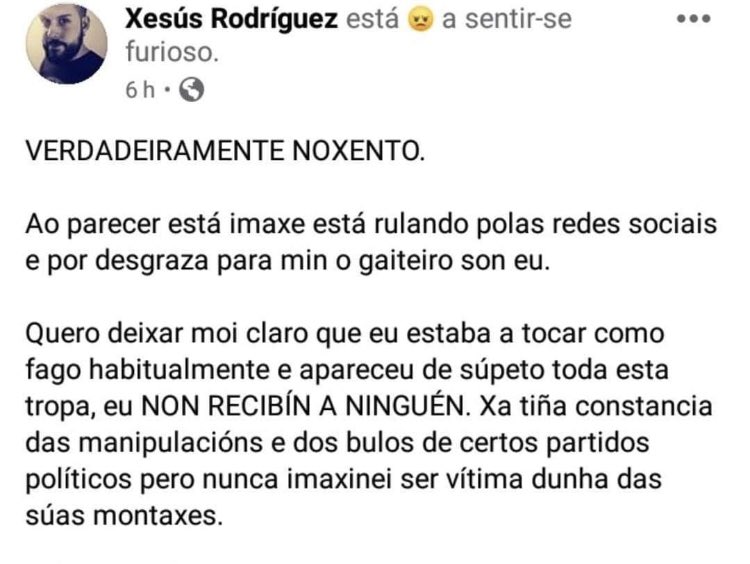 El gaitero víctima de un bulo