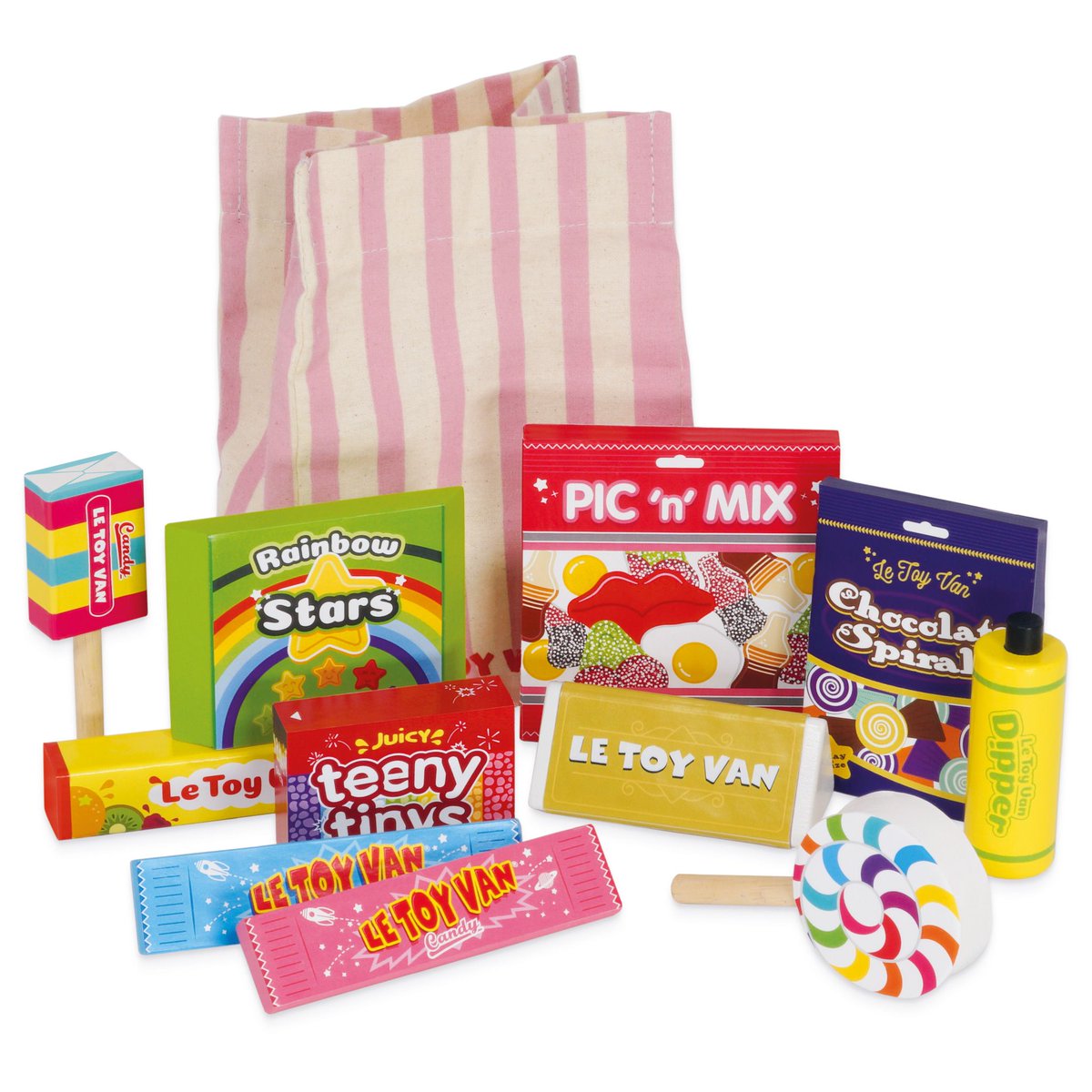 Take a trip down memory lane with our new #retro ‘Pic n Mix’ #sweets 🍭
This nostalgic wooden #playset includes some of your favourite classics plus a retro stripy bag, for all the fun without the sugar crash 🙏😂
buff.ly/3eo4rzP
#letoyvan #picnmix #toysweets #woodentoys