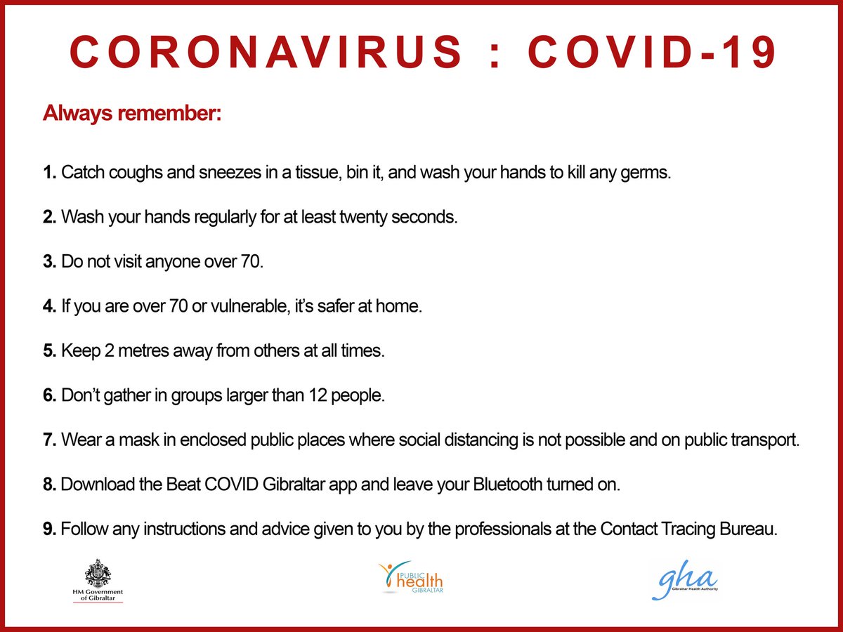 Please always remember this key advice to keep safe and prevent the spread of COVID-19