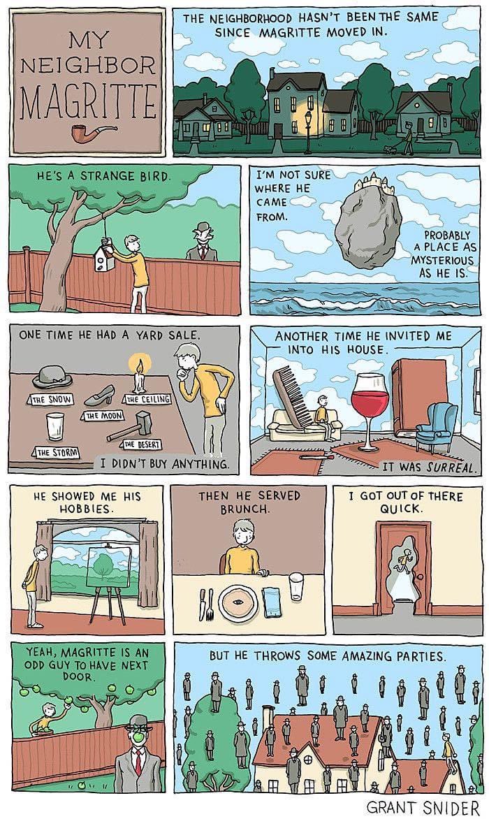 eltourdearte's tweet photo. #cartoonmonday #Magritte https://t.co/5PlZvNcItg