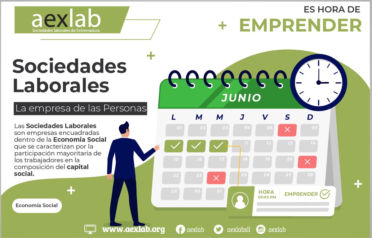 aexlabsll's tweet photo. Es hora de Emprender, y que mejor forma que hacerlo que bajo la fórmula de la #EconomiaSocial y las #SociedadesLaborales

Son empresas que sacan el valor de las personas por encima del capital, mirando a un fúturo y aguantando mejor en los tiempos de crisis.
Ven y te asesoramos. https://t.co/tuw38Zv33n