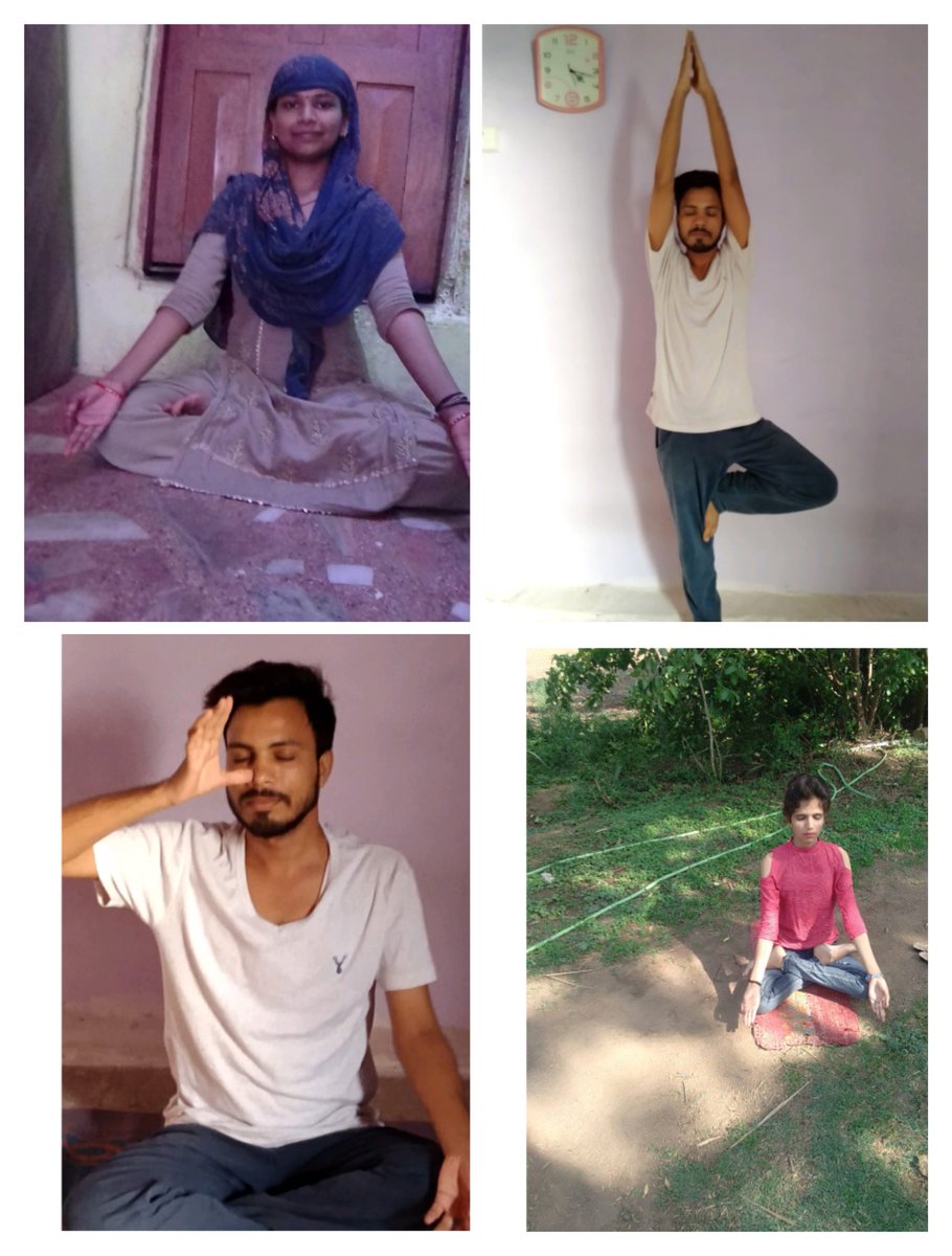 Trainees of #LIS Guna celebrated #InternationalYogaDay  at  their home #Skill4Jobs #SkillIndia #YogaSkills #Skills4Yoga #YogaAtHome #YogaDuringLockdown