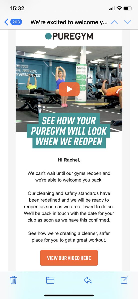 It was also great to see this. I’m not missing the 5.15am wake ups but I am missing my workouts and classes, especially Pump <a href="/PureGym/">PureGym</a> <a href="/PureGym_COLNE/">PureGym Colne</a>