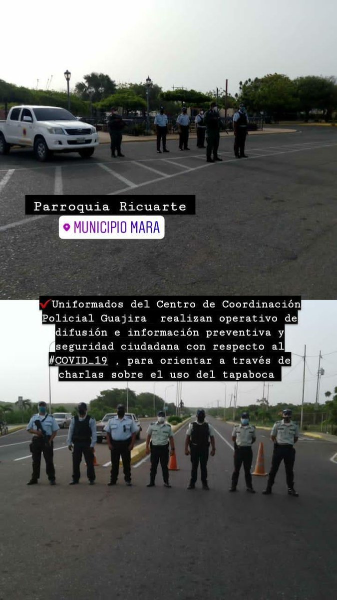 CPBEZ's tweet photo. En los diferentes sectores de la Pq #Ricuarte Mpio #Mara, uniformados del #CCPGuajira realizan operativo de difusión e información preventiva y seguridad ciudadana con respecto al #COVID-19
#CuarentenaEstricta
#22Jun https://t.co/uLR5AIZRHN