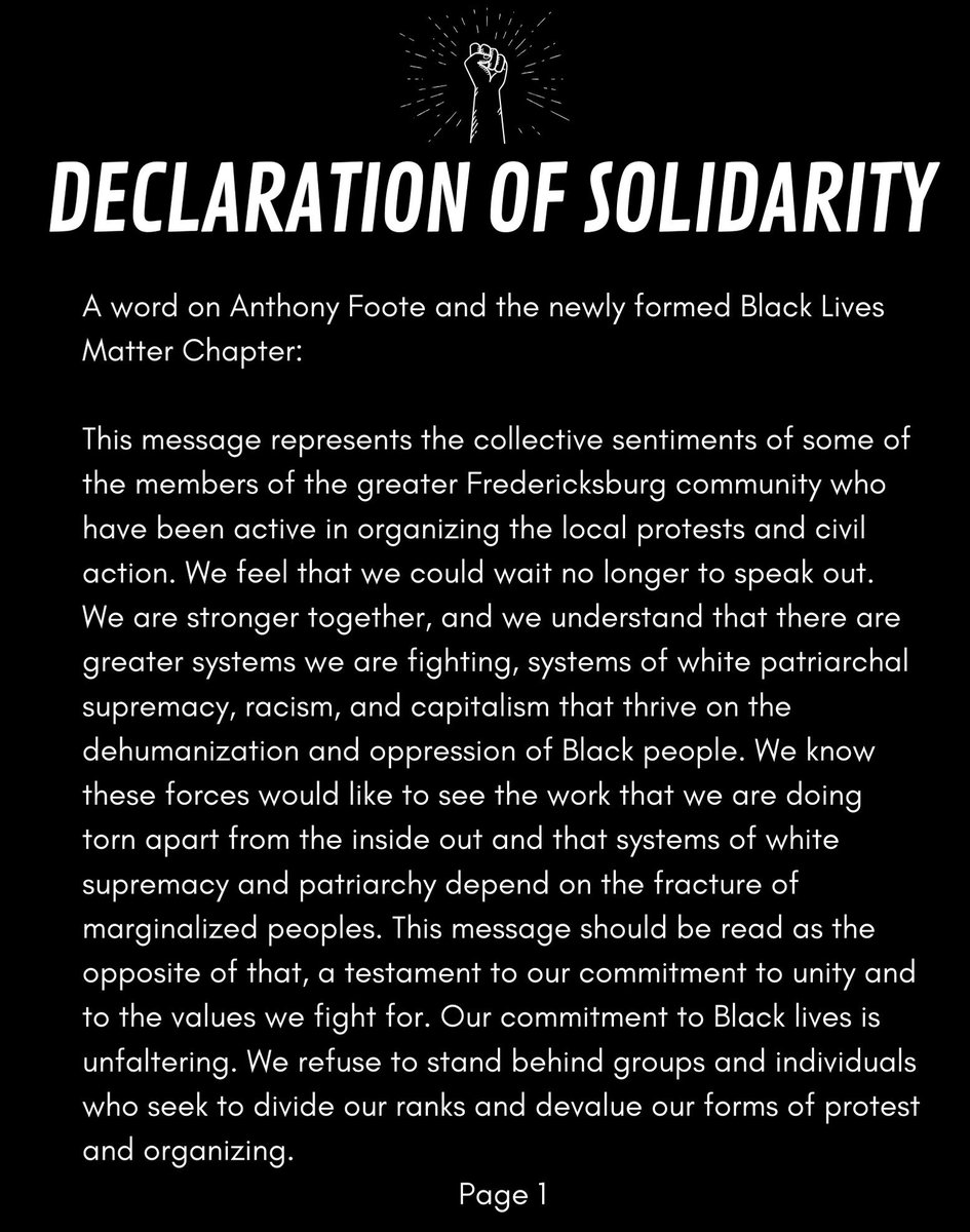 FXBGCollective's tweet photo. A declaration of solidarity and commitment to fighting for justice with integrity. https://t.co/fmjT2rpRk9