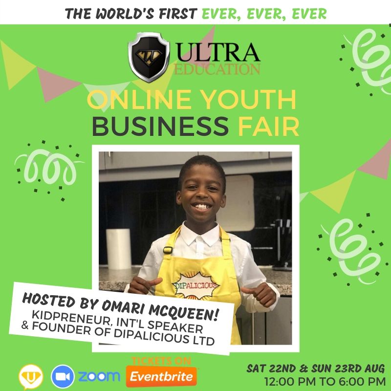 Excited to announce one of our hosts for our online business fair will be Omari McQueen!! Partying face An amazing #kidpreneur, speaker and founder of 
<a href="/dipaliciousltd/">Dipalicious</a>
! Get your FREE ticket here eventbrite.co.uk/e/the-worlds-f… We’ll have 50 exciting young #entrepreneurs exhibiting!