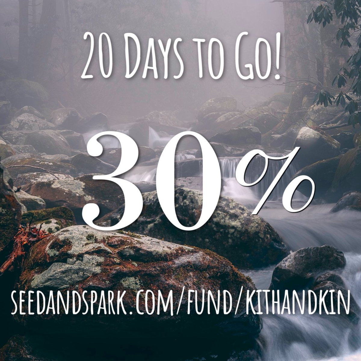At 30% funded, we are thrilled with your support!! Only 20 days left to reach our goals. Visit seedandspark.com/fund/kithandkin to pledge, share or simple follow the campaign to learn more info about the series!