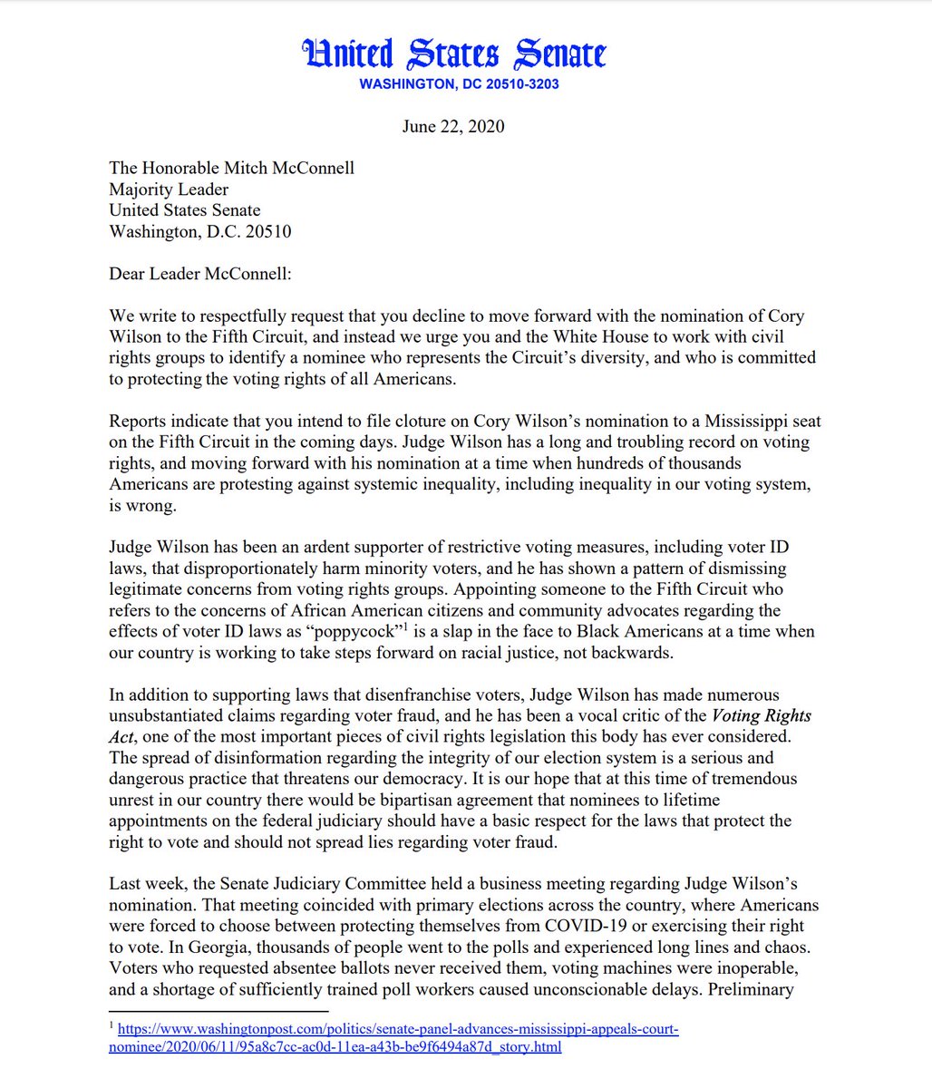 Screenshot of page 1 of the letter. The full text is available at the link in the original tweet.