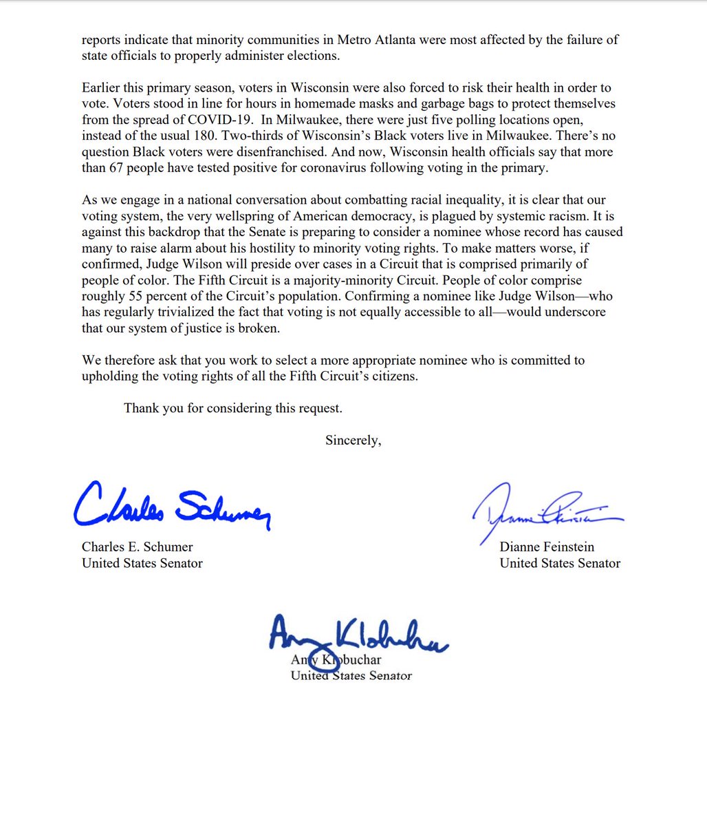 Screenshot of page 2 of the letter. The full text is available at the link in the original tweet.