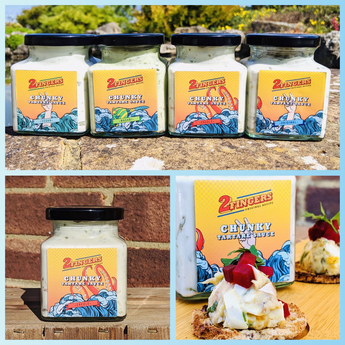 Self-proclaimed ‘Fish Finger Sandwich Gurus’, <a href="/Eat2Fingers/">2 Fingers</a>, have recently launched a range of small-batch, artisan chunky tartare sauces reviving the lost craft of tartare sauce in four varieties, 2 Fingers Chunky Tartare Sauces take inspiration and flavours from around the world