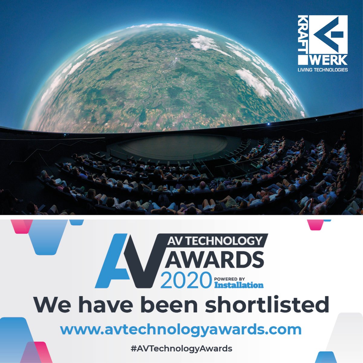 kraftwerk_LT's tweet image. For the second time this year, the magnificent #experimentaScienceDome is nominated for an award! 🥳🤩

Looking forward to the upcoming #AVTechnologyAwards from June 23rd to 25th and very excited about our nomination. Winners will be announced online: future.swoogo.com/AvTech