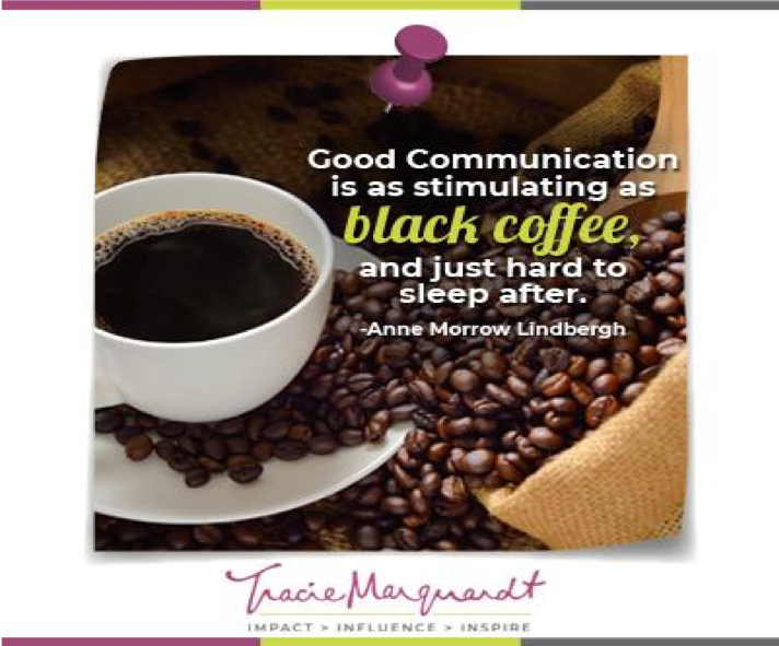 TracieMarquardt's tweet photo. I find stimulating conversation just as good as, if not better than, a cup of coffee. It’s both satisfying and inspiring!
#MondayMotivation
#UpYourImpact
#ImpactInfluenceInspire
#TracieMarquardt
#InternalAudit
#QualityAssuranceCommunication https://t.co/5LqdTrSGFm