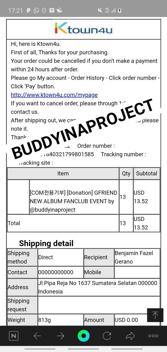 BUDDYINAPROJECT's tweet photo. Donasi hari ini Rp197.451 https://t.co/7lz1dfQzwA