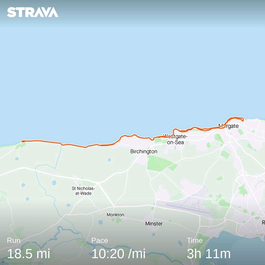 peterdav2000's tweet photo. I went west today on my run and made it all the way to Reculver. I listened to my Pet Shop Boys playlist to 'Go West'!
My longest run so far. Maybe I'll carry on to Herne Bay next time...
#Cliftonville to #Reculver #AndBackAgain #dailyexercise #socialdistancing https://t.co/Jrht8wEMRJ