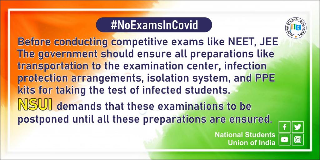 ripunbora's tweet photo. Educational institutions are closed &amp; examination stopped across the country in order to save our students from transmission of #COVID19. Surprisingly now some institutions are going for examination.I urge upon PM Modi to have uniform policy for the whole country
#NoExamsInCovid https://t.co/j6Brlig8jm
