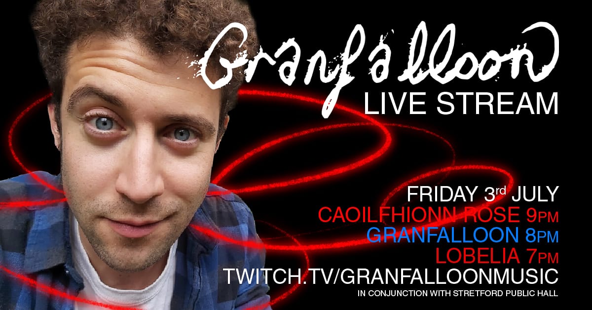 On 3rd July I've teamed up at with <a href="/StretfordPHall/">Stretford Public Hall</a> to bring you a full evening of live music streaming!

7pm <a href="/lobelia/">Lobelia</a> at twitch.tv/loliveuk
8pm <a href="/Grranfalloon/">Granfalloon</a> at twitch.tv/granfalloonmus…
9pm <a href="/keelinmusic/">Caoilfhionn Rose</a> at twitch.tv/caoilfhionnrose

👉 m.facebook.com/events/5667422…

#Twitch