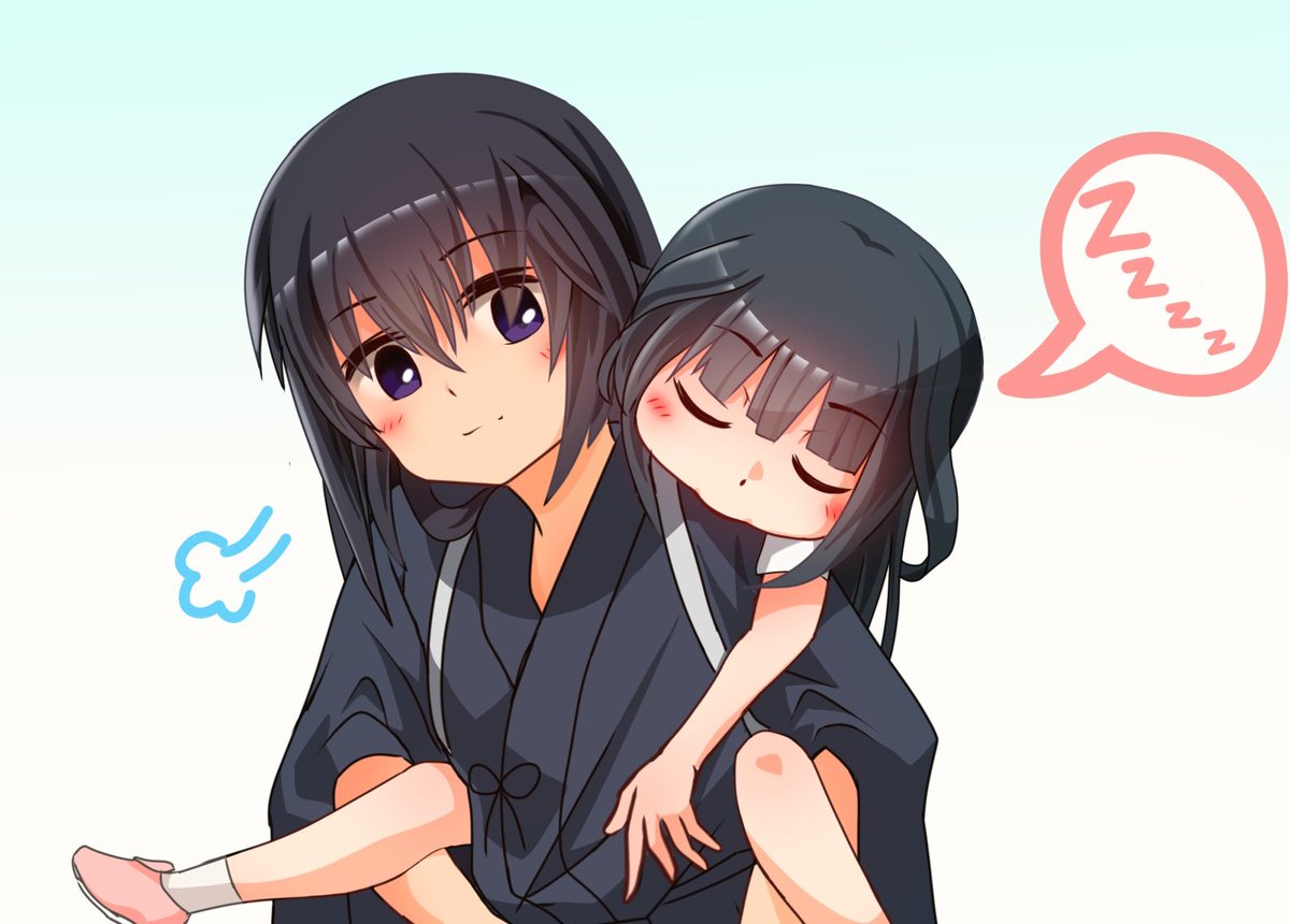 「楓さん 6歳
～お姉ちゃんの背中～
#アリスギアお絵かき 」|イヴパスのイラスト