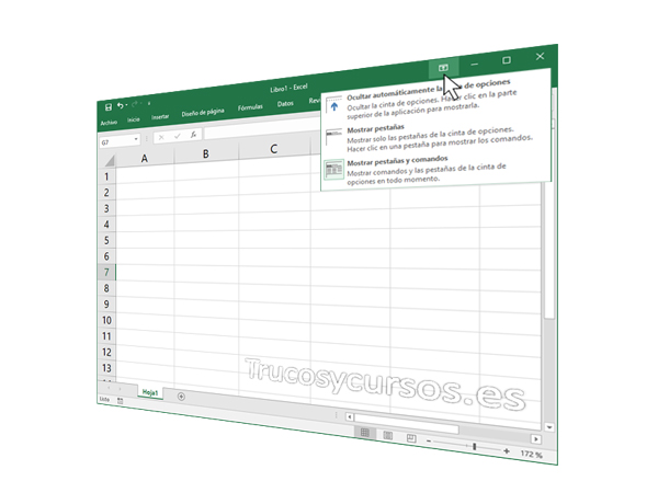 Trucos_Excel's tweet photo. Opciones de presentación de la cinta de opciones en Excel 
 ► https://t.co/EfVeLyCQfZ ► #excel #trucosycursos #excel365 #excel2019 #office365 #office2016 #microsoft https://t.co/ckqYENPgCv