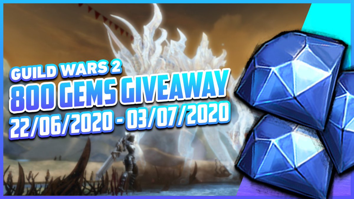 ReayGun's tweet photo. Dragon Bash 2020 is on the way this week so to celebrate I am giving away 800 gems!
Starts: 22/06/202 - Ends: 03/07/2020

Enter Here: https://t.co/twTNqZyJOS

Gems are sponsored by @Arenanet <3

#GW2 #GuildWars2 @GuildWars2 https://t.co/M18kD80JvA