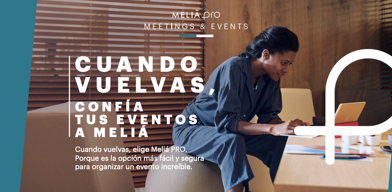 Cuando vuelvas, elige Meliá PRO y elige entre más de 130 hoteles para celebrar tus eventos. Porque es la opción más fácil y segura para organizar un evento increíble.
Consigue el DOBLE DE PUNTOS MELIA REWARDS* con cada grupo. + info ➡️ bit.ly/2NiOWx1
#StaySafeWithMelia