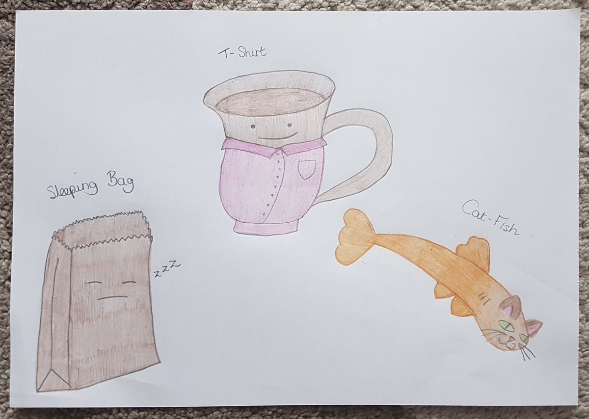 HA_Arts's tweet photo. Here are a few visual puns by Neve in Y8. She is really βdrawingβ inspiration from the literary world! π π βοΈ
#staycreative #homecreativity #puns @SHTC_English https://t.co/68jXWOp1CR