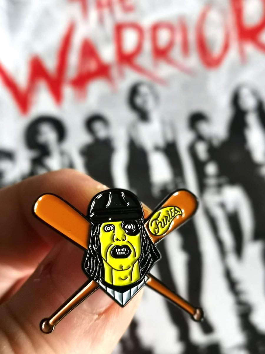 “I’ll shove that bat up your ass and turn you into a popsicle.”
Baseball Furies pin now available at punkpinbadges.com - Keep an eye out for more Warriors badges coming soon...