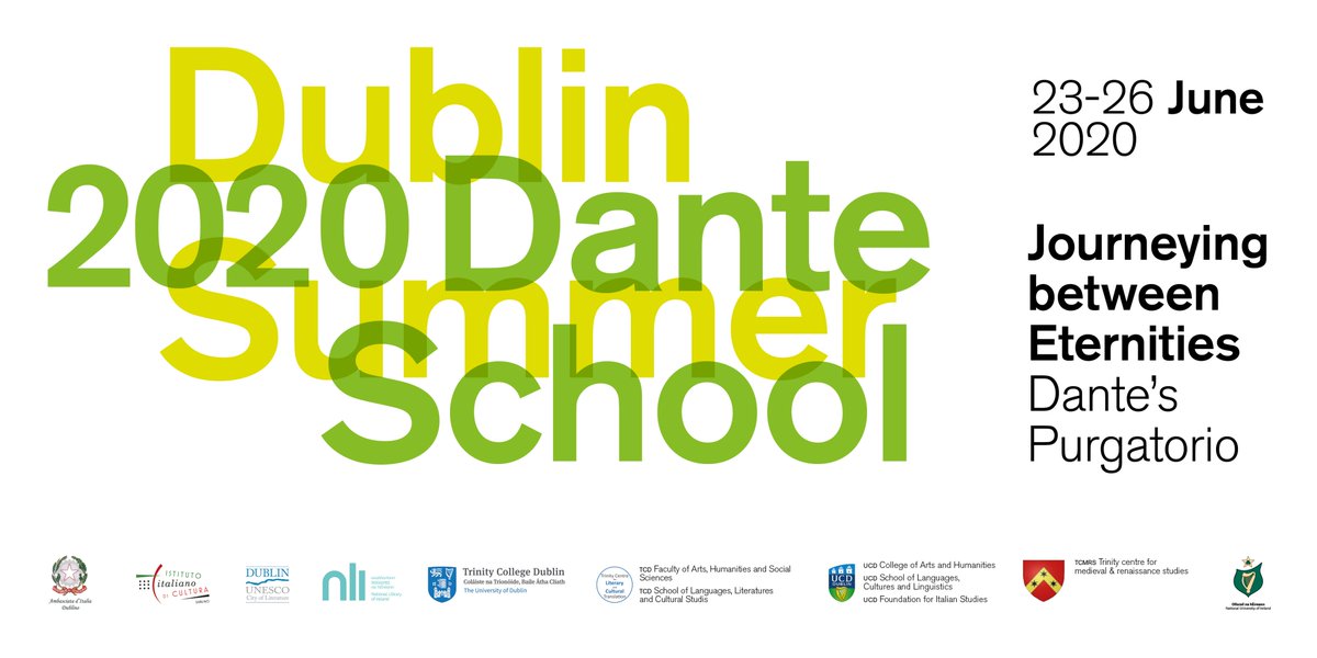 There's still time to register for the #DublinDanteSummerSchool with @ucdslcl! 🇮🇹 The event will take place online this year and promises to be an engaging and innovative experience. Registration closes this evening, click here to find out more ➡️ bit.ly/2Yo1QjE