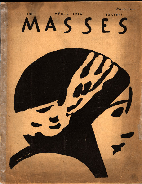 The Masses, 1916, Cover Illustrations: Frank Walts