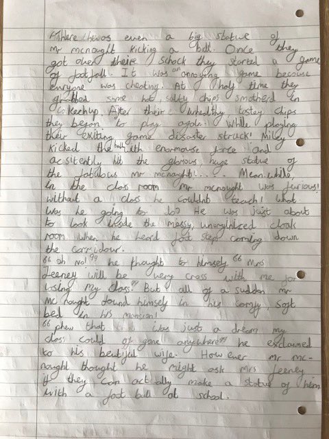 WarstonesYear4's tweet image. We are delighted to have received our first ‘Missing Class’ story entry. An amazing piece of writing and Miss Woodward is delighted with this pupils handwriting! Well done 🌟 @WarstonesP #WarstonesPrimary #Year4 #MissingClass #Story #Writing #HomeLearning