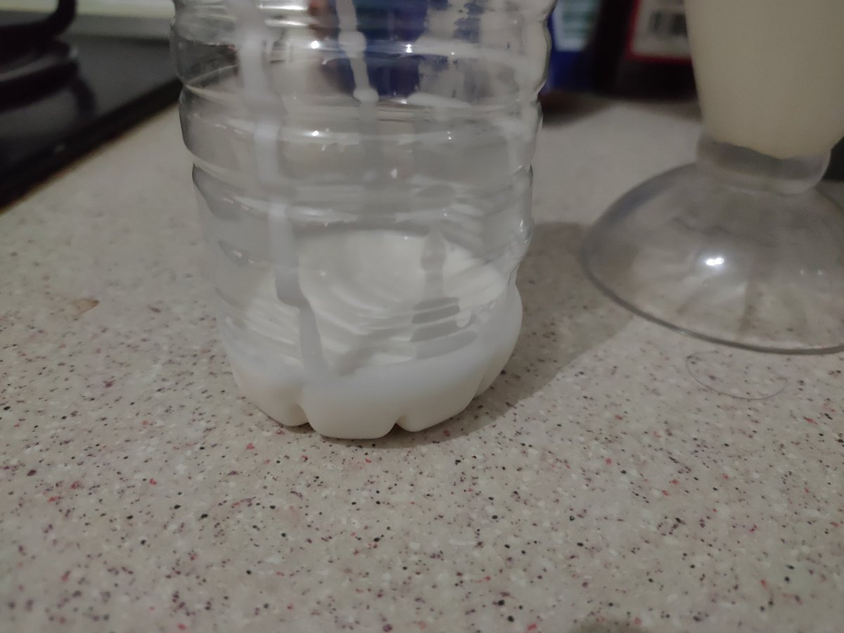 Step 3: transfer the cream into a clean bottle