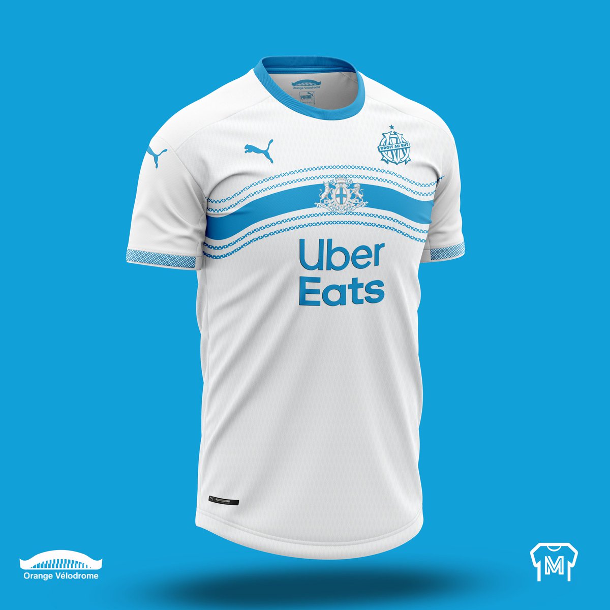 peuple_Olympien's tweet image. [✍️👕#LeTournoi]▪️Première demie-finale de notre concours des meilleures créations de maillots !

[@design_utd ⚡ @MatthewsWaro]
 
🇫🇷 Thème du jour : #OM domicile, avec hommage au Vélodrome. 

À vous de voter pour le plus beau des deux 👇👇👇 #TeamOM