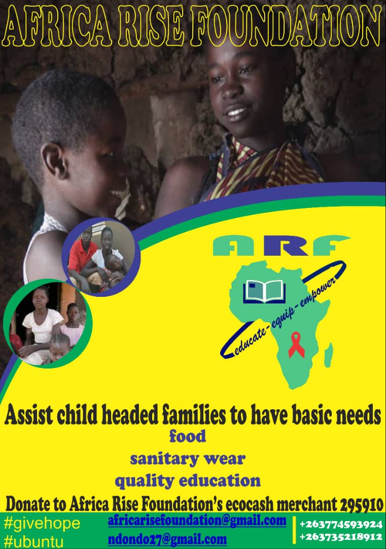 Still appealing for donations in cash and kind to assist child headed families in Zimbabwe @GlenDhliwayo @ChenesaiAfrica @SwedeninZW @ReneCremonese @MasaisaiSaymore @signsofhopezim @OKZimbabwe @EsteemCommunic1 @nyama_gotcha @SimbisaBrands @pro_brands @hwendec @Roomby101 #StaySafe