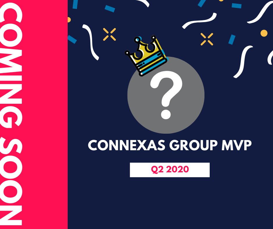 ConnexasGroup's tweet image. It’s almost time to crown the next #Connexas Group Quarterly MVP! Will reigning MVP Martin keep ruling or will he be dethroned? The winner will be announced on June 29th.
