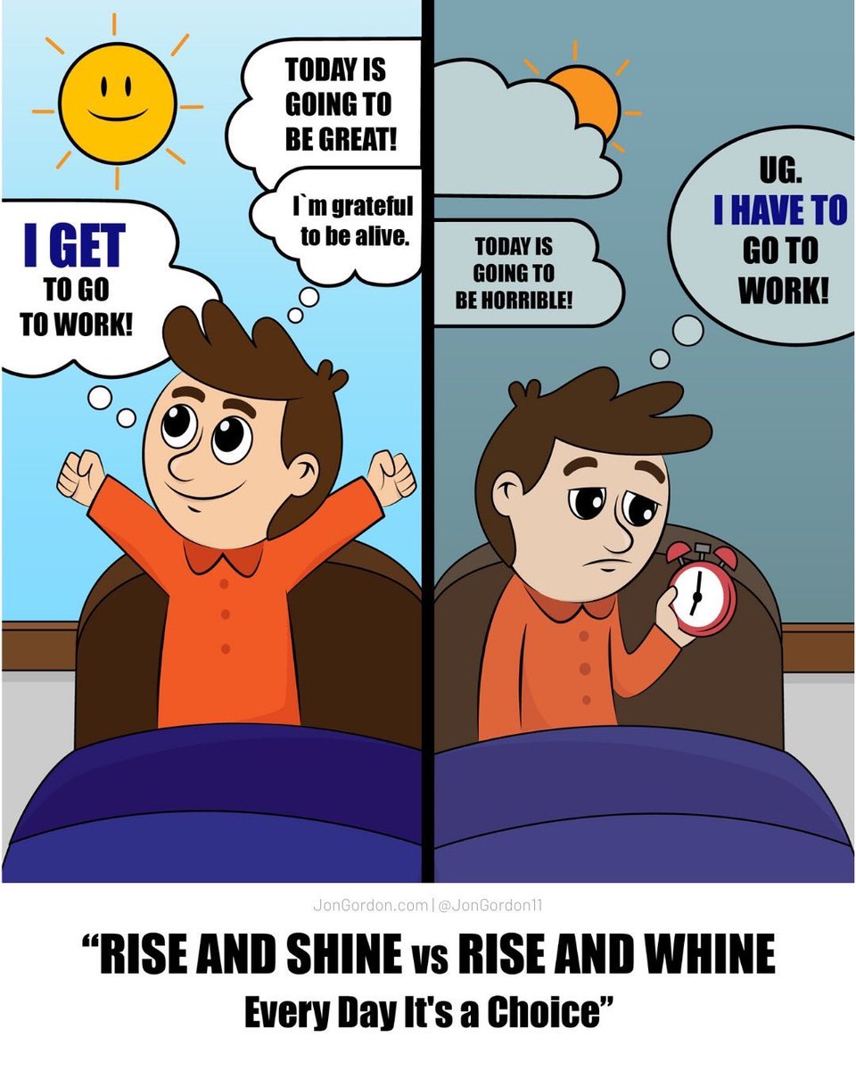 Every day we have a choice. Focus on the positive. Replace HAVE TO with GET TO and live life as a gift, not an obligation.
