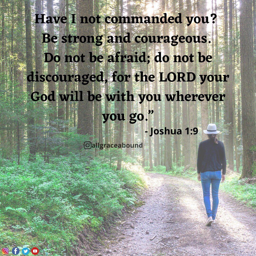 allgraceabound's tweet photo. Joshua was called by God to be strong and courageous. It was his responsibility to devote himself &amp; being obedient and devoted to God . #MondayMotivation #VerseOfTheDay #TaxiShutdown #iPhone11ForN3450 https://t.co/AdlD9YjJ2k