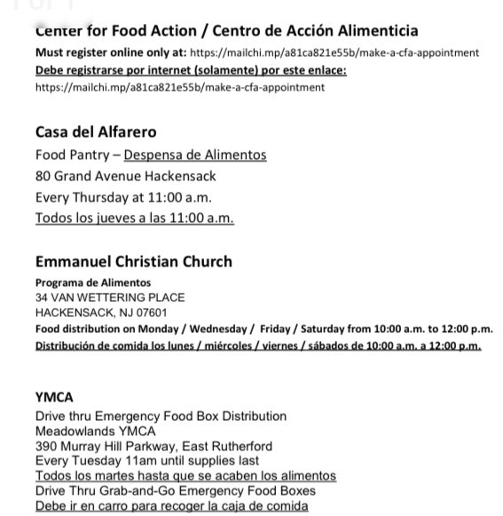 Information about local food pantries. 
Información sobre despensas de alimentos. 
<a href="/HPSComets/">Hackensack Schools</a>