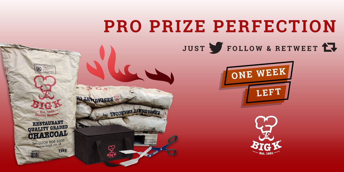7 days left! Enter our comp and you could win 12 bags of Dura Restaurant Grade Charcoal, BBQ Croc 3-in-1 tongs and a Big K bag. To enter just follow us and retweet. Comp ends 29/06/20.
bigkproducts.co.uk/post/competiti…