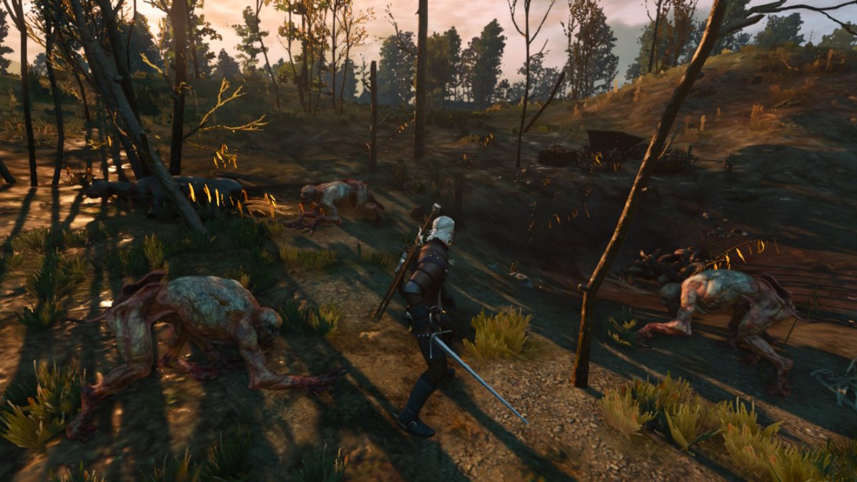 VanessaVtube's tweet photo. Velen, just as foul and rotten as i remeber it. #thewitcher3switch #thewitcher3 #NintendoSwitch https://t.co/wcRXrID5CU