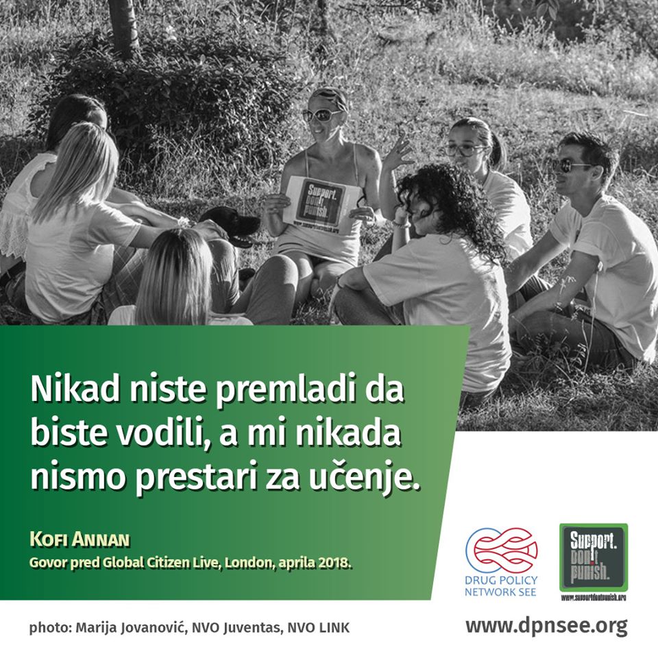 Tokom juna meseca, DPNSEE i organizacije članice postavljaće izjave o politikama prema drogama, Kofi Anana, nekadašnjeg Generalnog sekretara UN i istaknutog člana <a href="/globalcdp/">The Global Commission on Drug Policy (GCDP)</a>
<a href="/DPN_SEE/">DPNSEE</a>
#supportdontpunish #DPNSEE #PreventNS #udruzenjeprevent