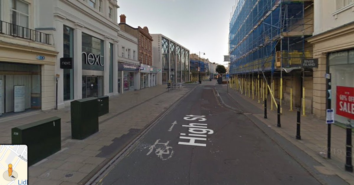 Under what the council describes as "quick wins", the road which splits High St - Rodney Rd into Winchcombe St - would be closed to through-traffic. It's the road outside Next/John Lewis.Yes, one could draw similarities with the Boots Corner scheme.