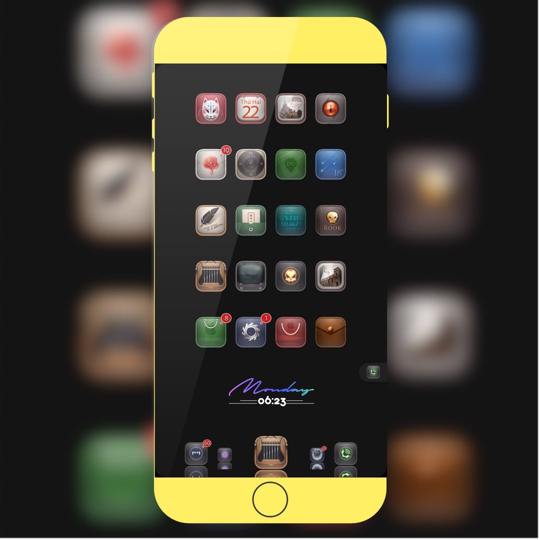 Cydia_13's tweet photo. #VampireX icon theme
#SUBO AE by @MtK__Design 
#Widget by @iDevice_Movies 
#DocknRoll by @TER4M 
Thanks all for my setup today 🙏🙏 https://t.co/xLrb8XOWdN