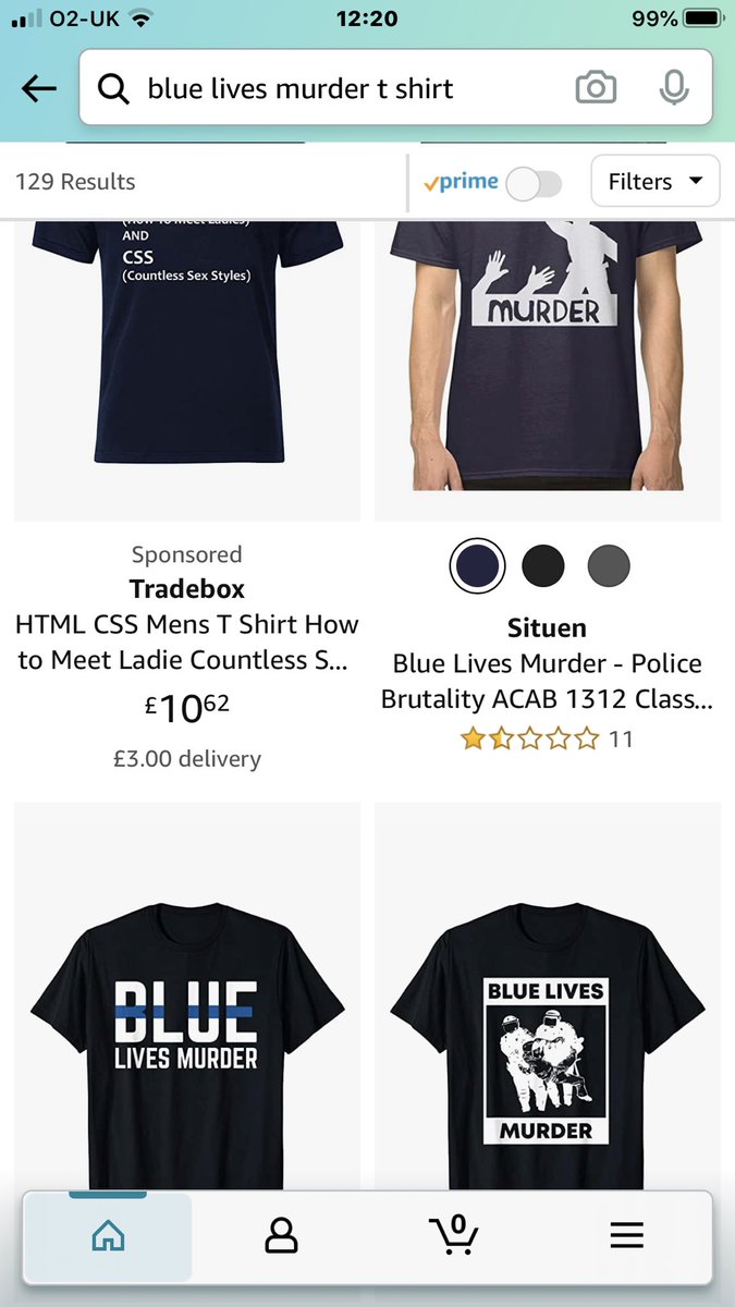 strobe510's tweet image. Dear @amazon I have a new idea for a t shirt that will sell really well!
It shows a man holding a Koran wearing traditional Arabic dress with the word ‘terrorist’ below!
Inappropriate you say?  Of course it is!
But why are you selling these t shirts?
#Ukpolice 
@addshoulders