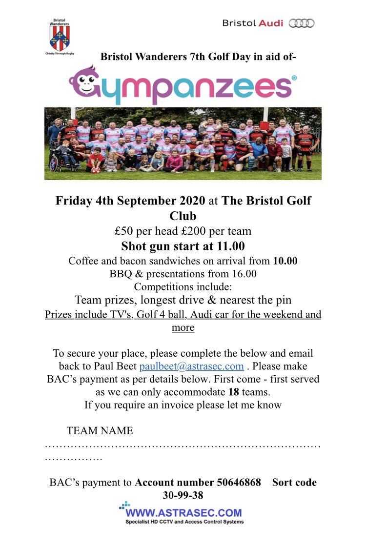 Golf day in on 👊🏼 in support of @GympanzeesUK