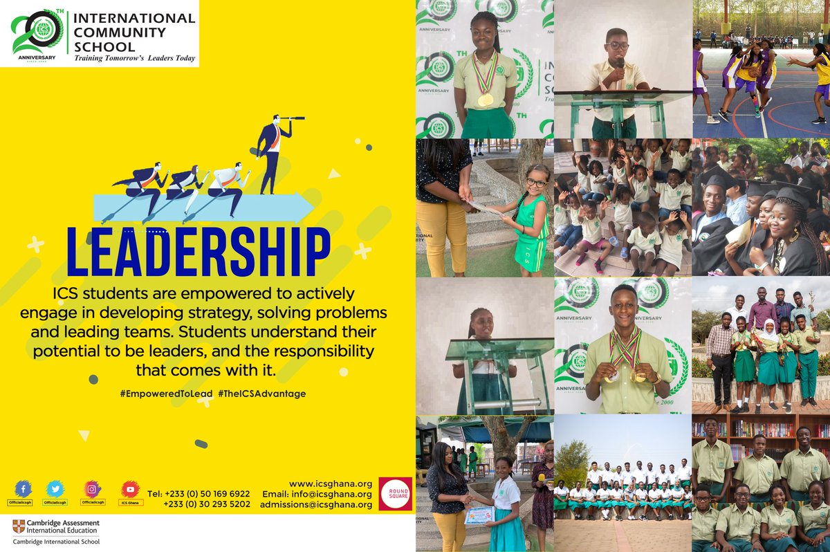officialicsgh's tweet photo. Our Round Square affiliation creates further opportunities for #ICS students to build on their leadership skills within and outside the classroom.
Learn more about our #RoundSquare affiliation from here: https://t.co/34YBWXURwg #Leadership #TheICSAdvantage #Accra #Kumasi #Ghana https://t.co/Gl1XgP7kg5