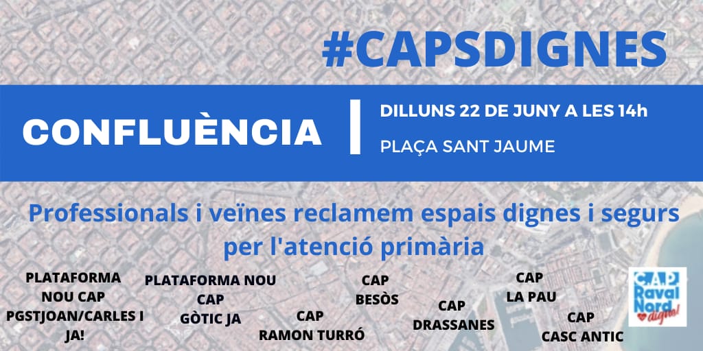 NordRaval's tweet photo. Més CAP's s'han adherit al manifest unitari de #ConfluènciaPrimària per una AP i uns #CAPSDIGNES!
@EAPRAMONTURRO
#CAPDrassanes #CAPSanllehy #CAPBesòs #CAPLaMina #CAPSantMartí #CAPCascAntic #LaPau #CAPCampdelArpa https://t.co/tNolu2WdeJ