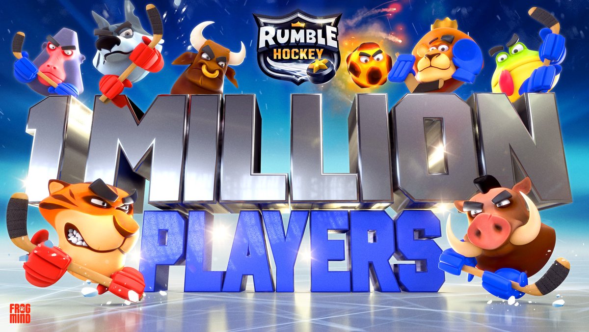 rumble_hockey's tweet photo. Thank you so much for supporting our game 💙💙💙 We have reached 1 Million Downloads!! 🤩🏒 We can't wait to bring you new content soon and keep improving Rumble Hockey, YOU, the players make that possible 🔥

#rumblehockey #hockey https://t.co/t0QEGPjRU1