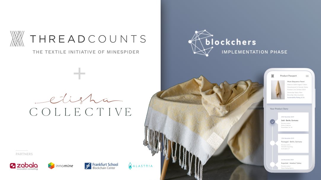 Threadcounts_'s tweet photo. We did it! 🎉 Threadcounts was chosen to enter the implementation stage of the @Blockchers program! We're  excited to track #organic #cotton from Turkey as it's transformed into beautiful towels from #EtishaCollective. 
 https://t.co/U792u0eVOA #blockchain #usecases #sustainable https://t.co/zJEuSBfwis