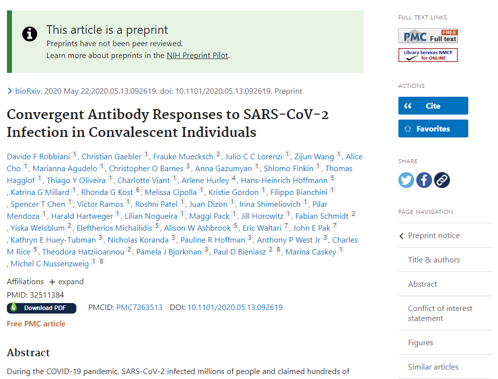 I came across one already, and the preprint citation isn't linked to published version... unless you count that it comes up first in the "similar articles" list (which I don't). +Preprint in PubMed:  https://pubmed.ncbi.nlm.nih.gov/32511384/ 