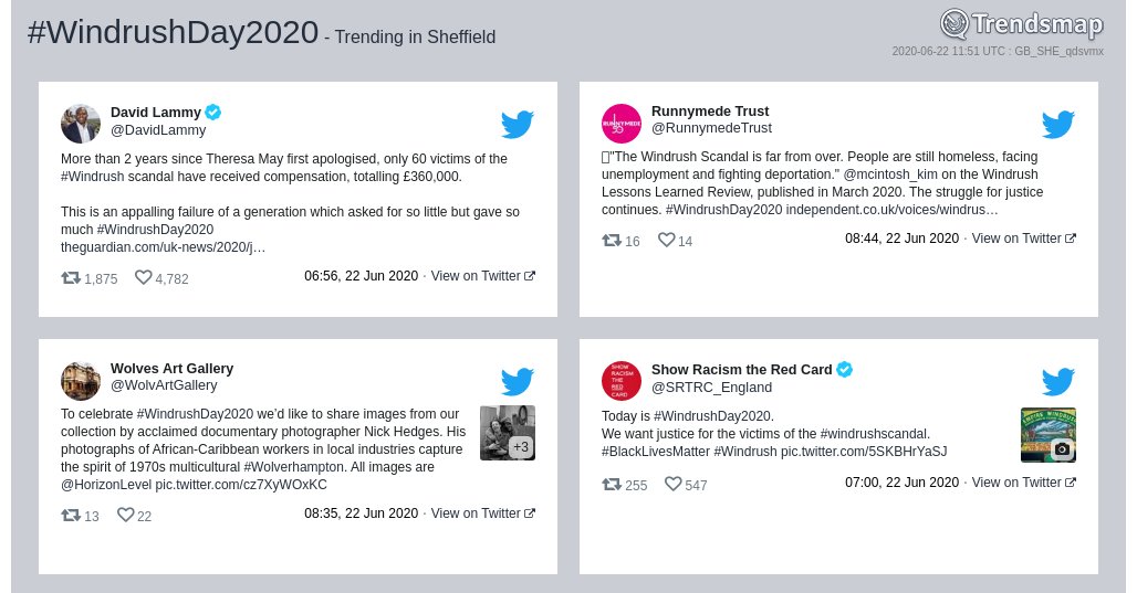 Trendsmap Sheffield tweet media