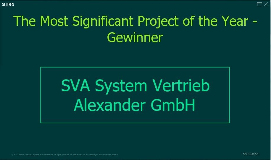 Falko_Banaszak's tweet photo. Awesome ! During #VeeamONTour in Germany today, we received the award for the "most significant project of the year" from @Veeam ! Proud to be a part of it !! /cc: @vfraack @JensPohl82 @Oeppelman @Homerjay79 @veeam_de 
https://t.co/BSZojw5VAo #VeeamVanguard #Veeam https://t.co/1Ql1hAYerS
